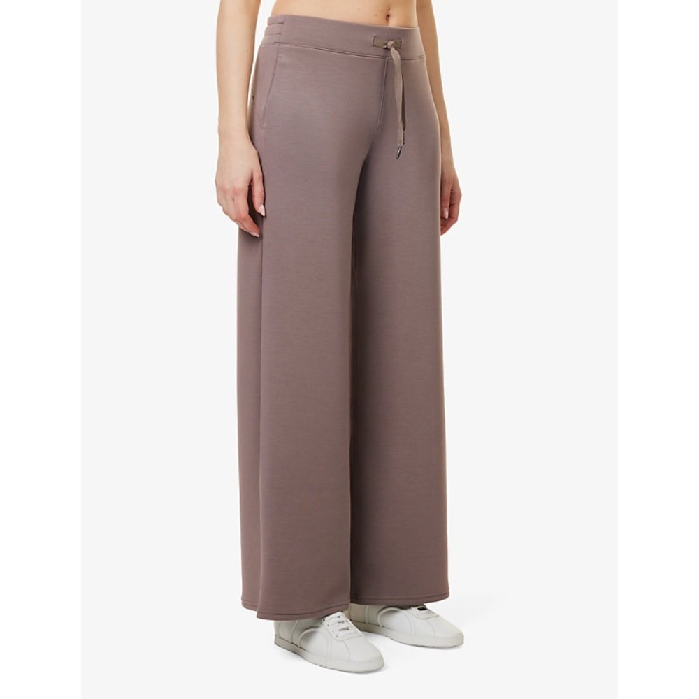 Spanx AirEssentials Wide Leg Pants Mauve Taupe XL Drawstring Lounge Trousers